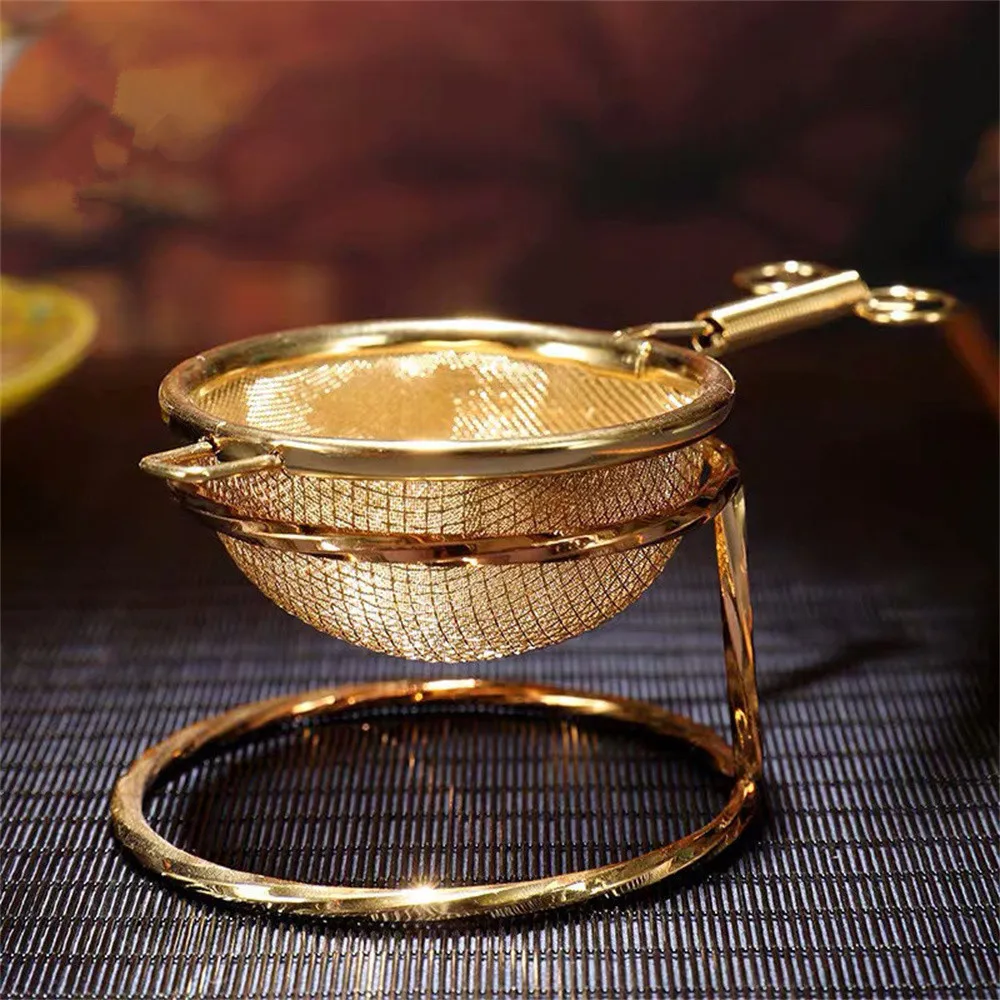 Creative 304 Stainless Steel Tea Infuser Double-layer Kung Fu Sphere Mesh Tea Strainer Spice Coffee Filter kitchen Accessories