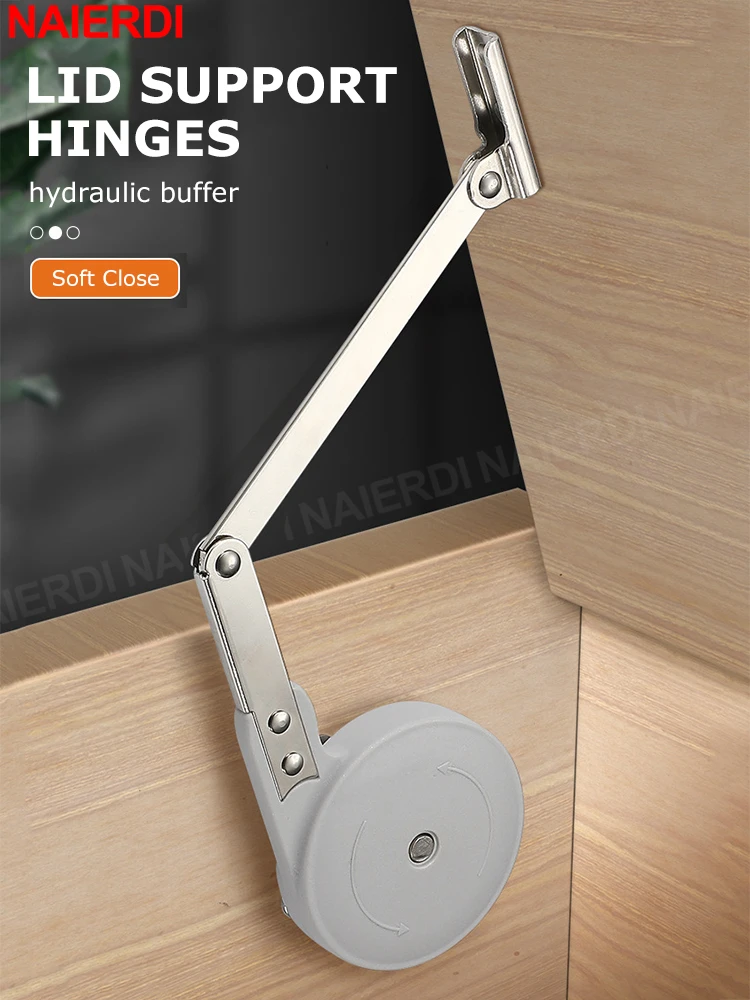 NAIERDI Lid Support Hinge 6N/6kg Heavy Duty Toys Box Hinges Lid