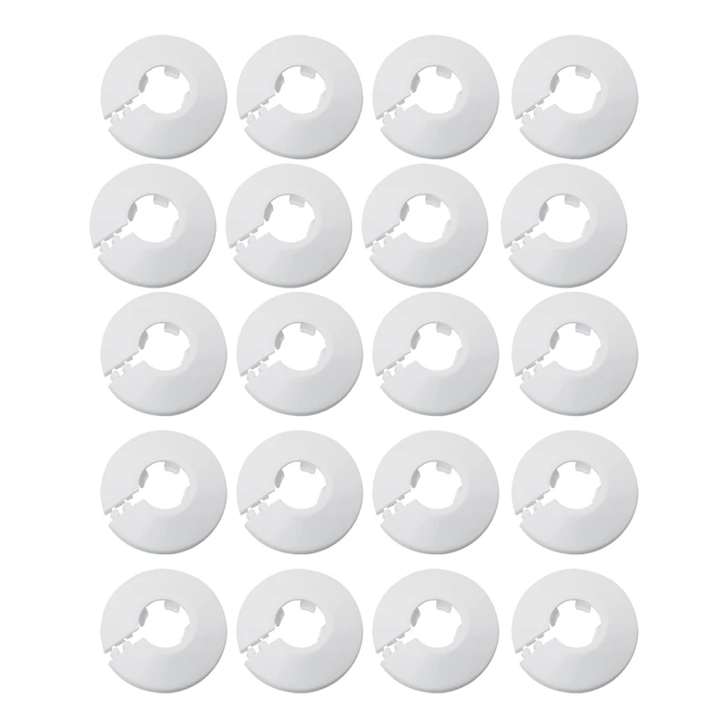 

20 Pieces 1/2 Inch Flange Water Pipe Cover Decoration Wall Pipe Decoration Drain Pipe Trim Radiator