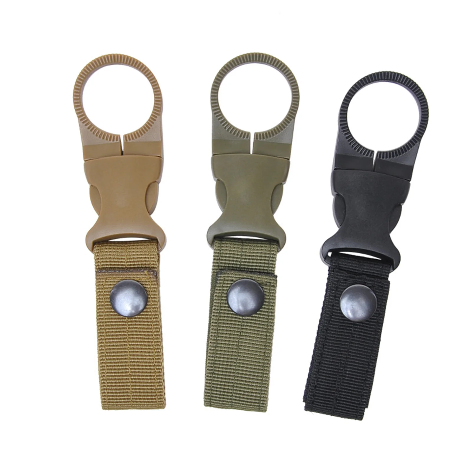 1pc Durable Practical Key Chain Ring Water Bottle Carrier Clip for Camping 