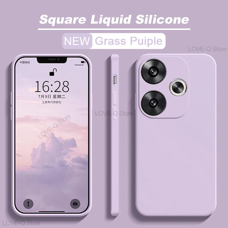 Original Liquid Silicone Shockproof Phone Case - Soft Cover