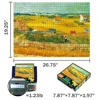 MaxRenard 68*49cm Jigsaw Puzzle 1000pcs Adult Fine Art Painting Collection Toys Van Gogh Bumper Harvest Home Wall Decoration 2