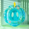 Inflatable Baby Swim Ring Seat Floating Sun Shade Toddler Swim Circle Outdoor Swimming Pool Bathtub Beach Party Summer Water Toy 4