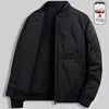 Thiened Fce Lined Long Sve Cotton Jaet Loose Casual Sle Warm Autumn Winter Men's Clothing Retro Japanese Sle