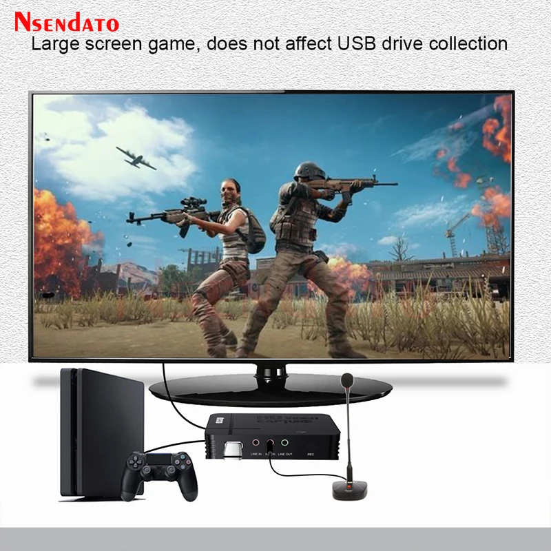 Ezcap288 HDMI AV Video Capture Video Record Card 1080P Analog Video Audio to Digital Video HDMI Recorder Box Save to USB For PS4