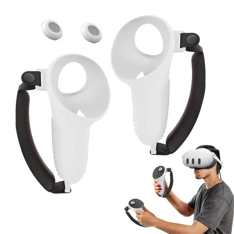 

Controller Silicone Sleeve Protective Cover Non-Slip Anti-Scratch Holder Handle Cover With Anti-Throw Straps Handle Protector