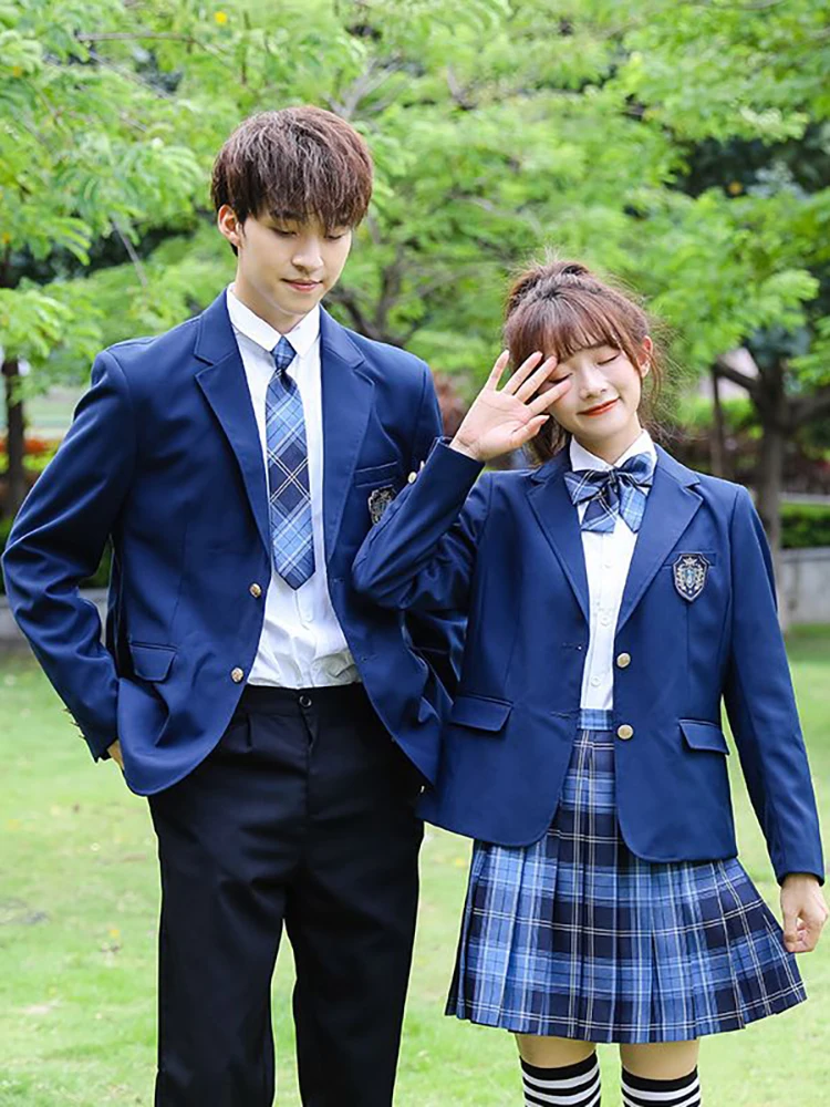 JK Uniforms Sets Couple British Students School Uniforms