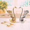 European Swan Tableware Holder Stainless Steel Spoon and Fork Base Elegant Utensil Stand Home Decor and Kitchen Organization 4