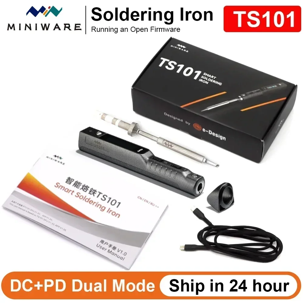 Original TS101 TYPE-C Electric Soldering Iron Adjustable Temperature Portable Digital Solder Station Tip PD3.1 90W TS100 Upgrade electric soldering iron,soldering iron