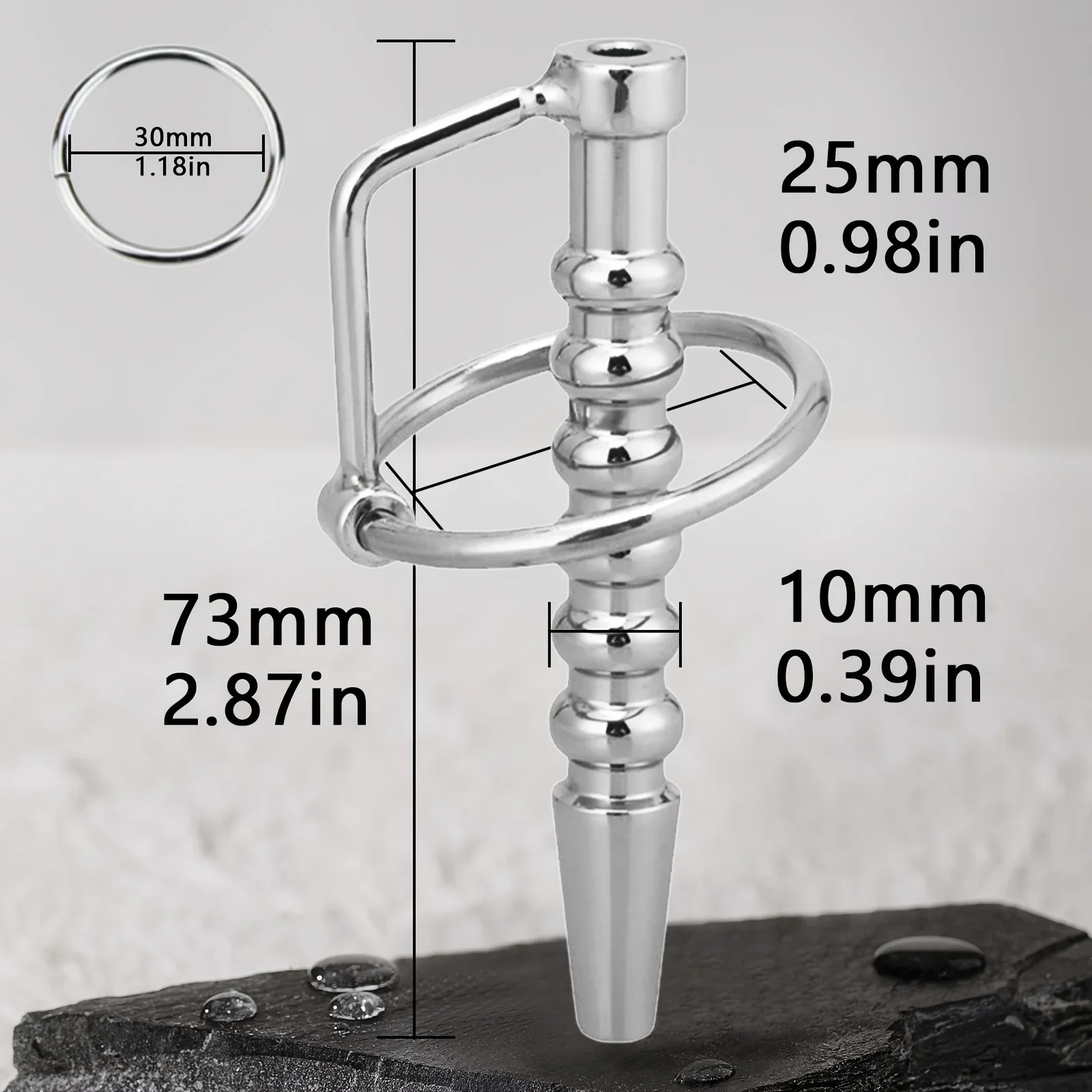 Urethral Dilator Urethral Penis Plug with Cock Ring For Men