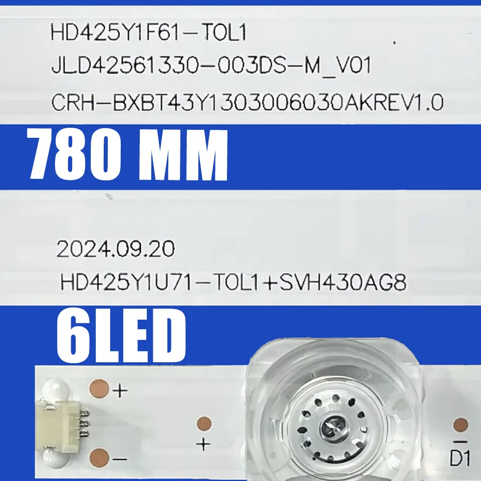 LED 백라이트 43A6BG (43A6K, 43A63HTUK, CRH-BXBT43Y1303006030AKREV1.0, HD425Y1U71-T0L1+2020102001+SVH430AG8 호환)