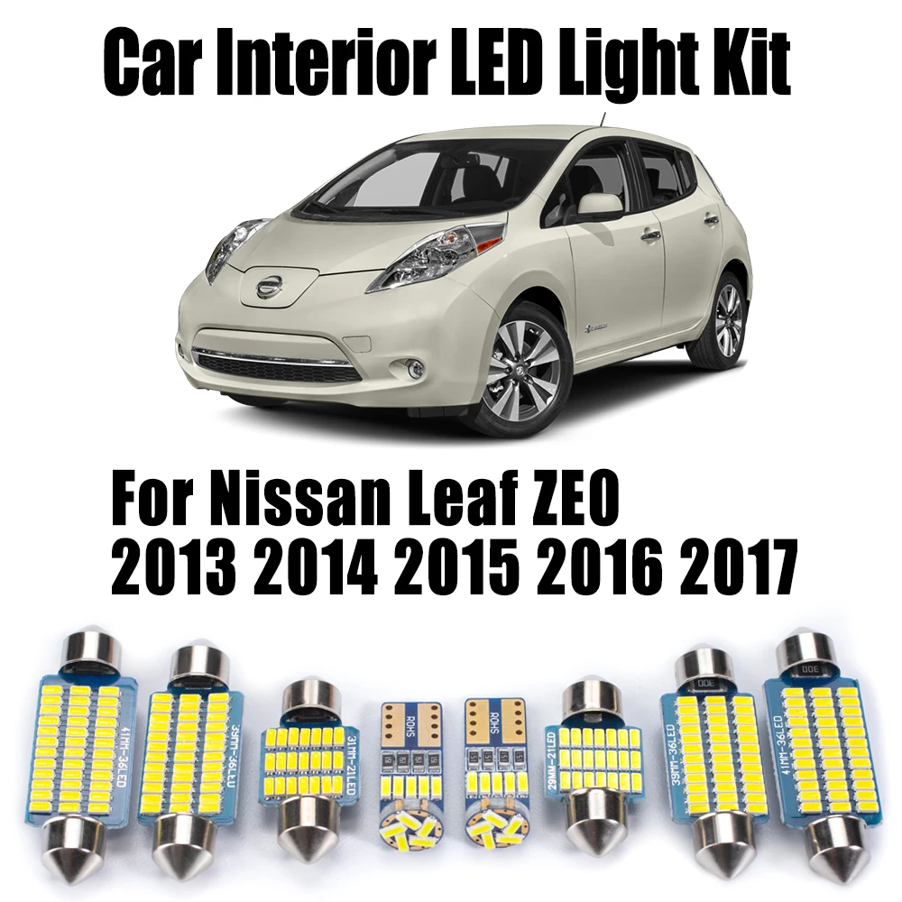 6Pcs Canbus LED Interior Map Dome Trunk License Plate Light Kit For