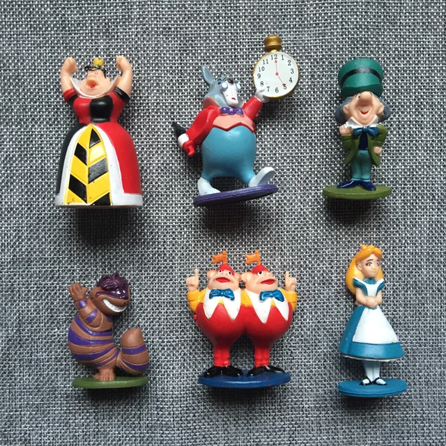 Disney Alice Wonderland Toys  Alice Wonderland Decoration - 6pcs/set  Cartoon Anime - Aliexpress