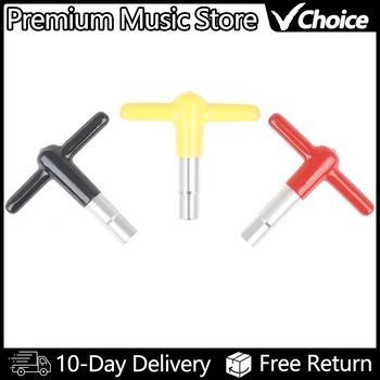 Chiave a T con regolazione della chiave per accordatura del tamburo in lega di zinco con custodia protettiva in silicone Strumenti per accessori per strumenti musicali a percussione