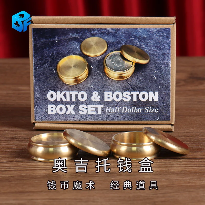 Buddha Okito & Boston Box Set (Half Dollar Size) Magic Tricks Close Up ...