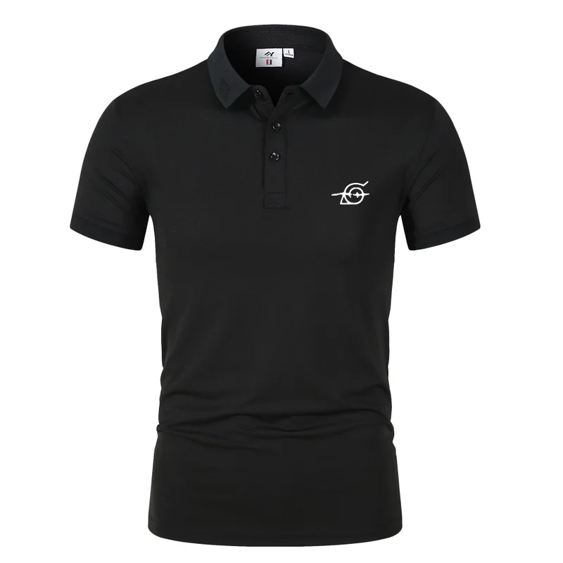 

2023 Summer Brand Polo Shirt Men's Polo Shirt Set Printed Golf Shirt Casual Patchwork Men's Shirt Short Sleeve Fashion