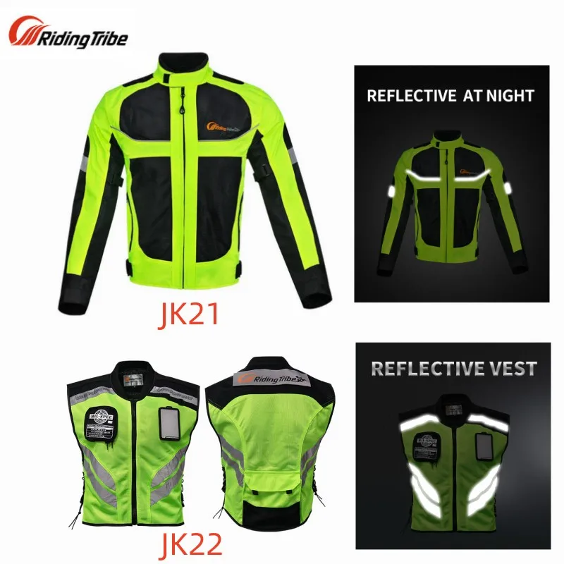 

PRO-BIKER JK21/JK22 Riding Tribe Motorcycle Motorbike Racing Breathable High Visible Warning Jacket Reflective Safety Clothing