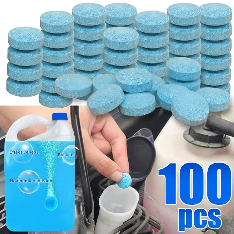 Glass Water Car Effervescent Film Wiper Solid Concentrate Car Cleaner Strong Effective Cleaning Wiper Four Seasons Universal glass cleaner