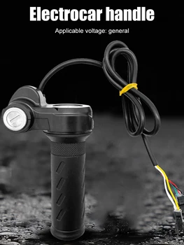Electric Bike Scooter Twist Throttle Grip Universal Voltage E-Bike Throttle Grip Scooter Handle Vehicle Speed Regulating Handle 1