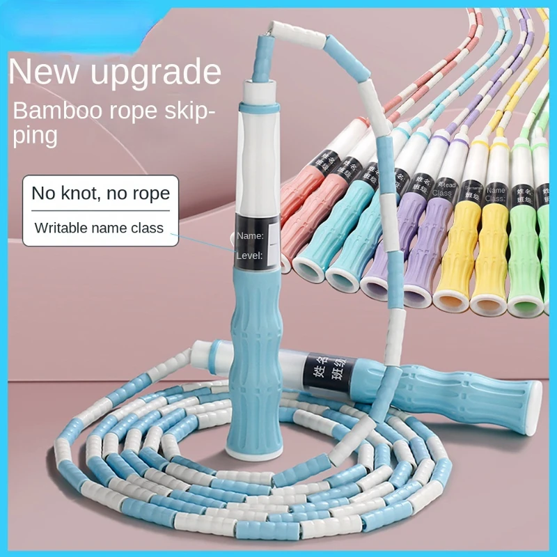 

Jump Rope Kids-Soft Beaded Jump Rope Adjustable Tangle-Free Segment Jump Rope Sports Fitness Equipment For Children Students