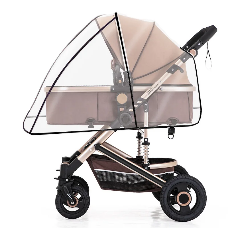 Pram Rain Cover Baby Stroller Windscreen Baby Children's Umbrella Kids Protective Mackintosh Walker Windscreen Weather Shields