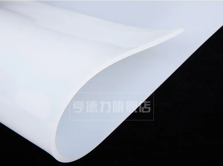 0.1 mm- 5mm Silicone Rubber Sheet 500mm Width 500mm Length Transparent  Silicone Film