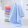 5-piece set of soft, absorbent coral fleece face towels - quick-drying bathroom towels - cute and fun design 6