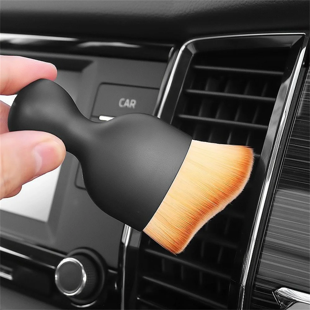 2PCS Car Interior Cleaning Brush Center Console Cleaning Brush Air Conditioning Outlet Cleaning Brush Car Cleaning Accessories