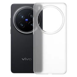 Sleek Matte Ultra - Thin Shockproof Case - Minimalist Clear Style Cover for VIVO X300 (Transparent white)