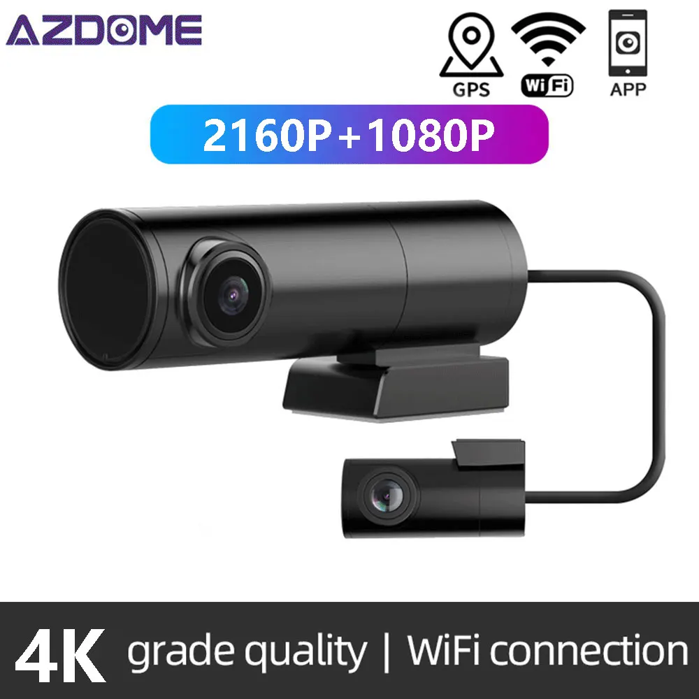 AZDOME M300S 2160P/4K Ultra HD Front DashCam Night Vision Smart