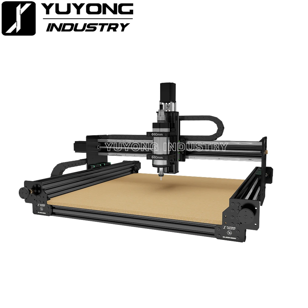 Black 1015 QUEENBEE ULTRA CNC Full kit Linear Rail upgraded precise CNC router Engraving machine with New Tensioning system