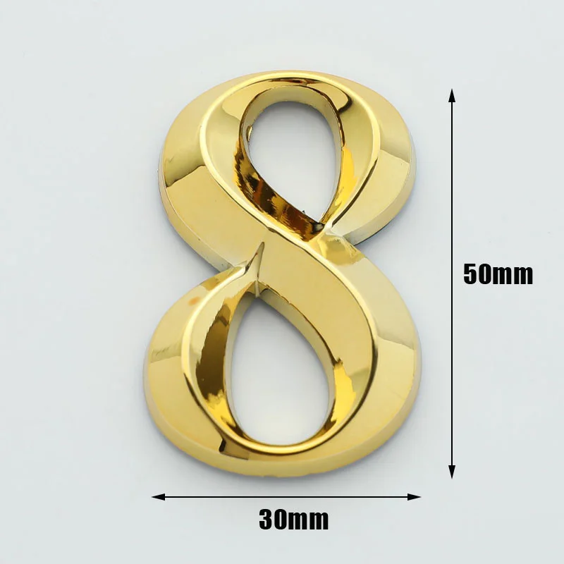 1pc Height 5cm Home Sticker Address Door Label Modern House Number #0-9 Hotel Apartment Door Plate house number signs door signs house numbers number plate