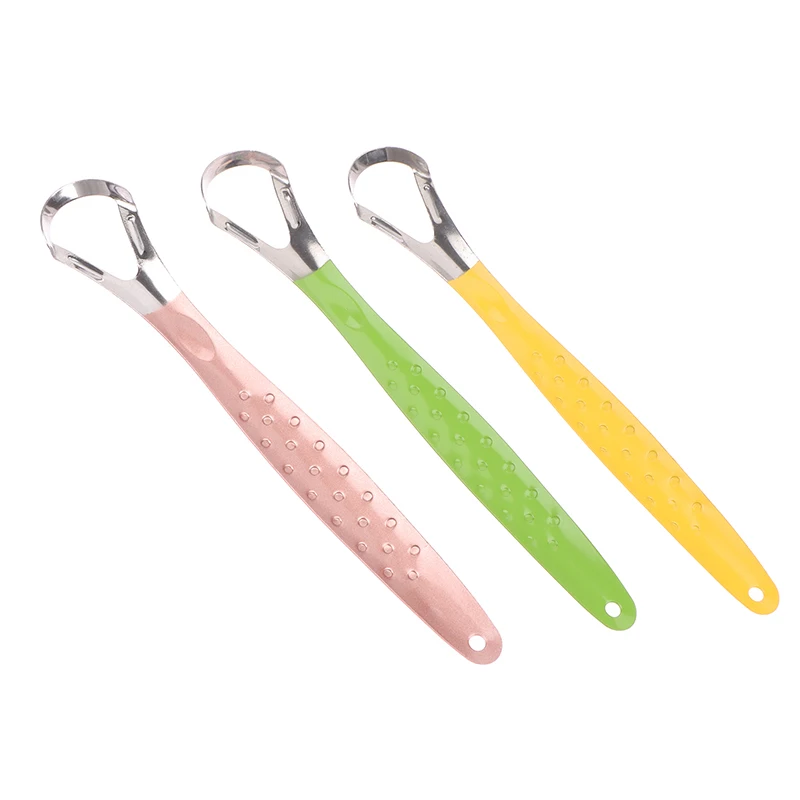 Stainless Steel Tongue Scraper Cleaners For Oral Hygiene Tongue Scraper Toothbrush Tongue Scraper Cleaning Brush