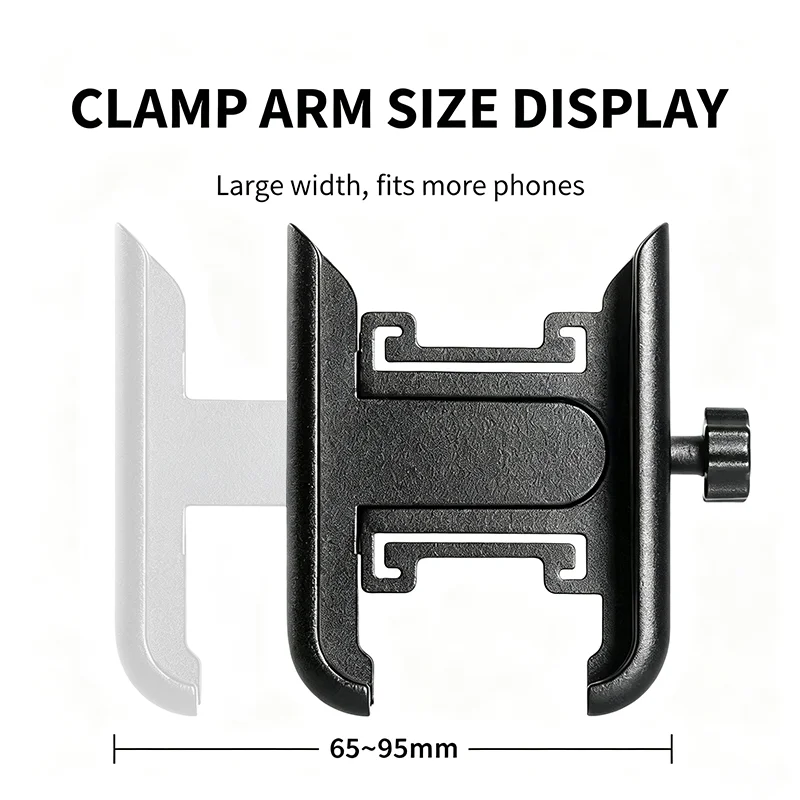 Universal Adjustable Anti-Slip Motorcycle Handlebar Phone Mount