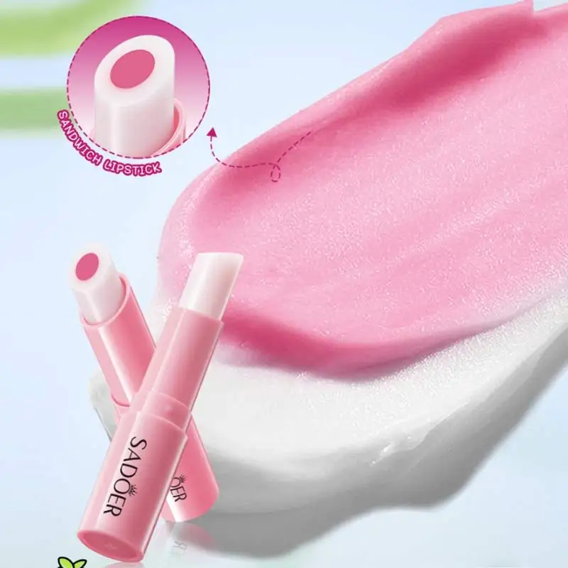 Nourishing Warm Changing Lipbalm Strawberry Long Lasting Water Lipstick Moisturizing Warm Changing Lipstick Korean Lip Care 3