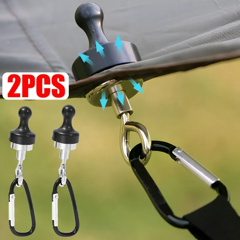 

Camping Magnetic Hook Strong Suction Separable Multifunctional Outdoor Tent Canopy Carabiner Magnet Hanger Camping Accessories