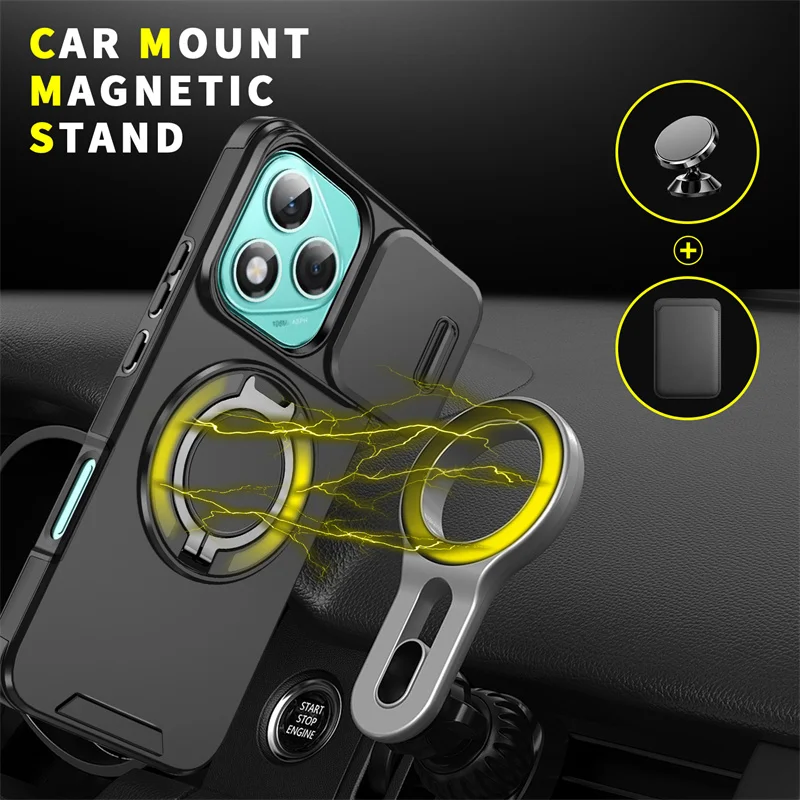 Enhanced Armor Case with Ring Holder and Lens Protection
