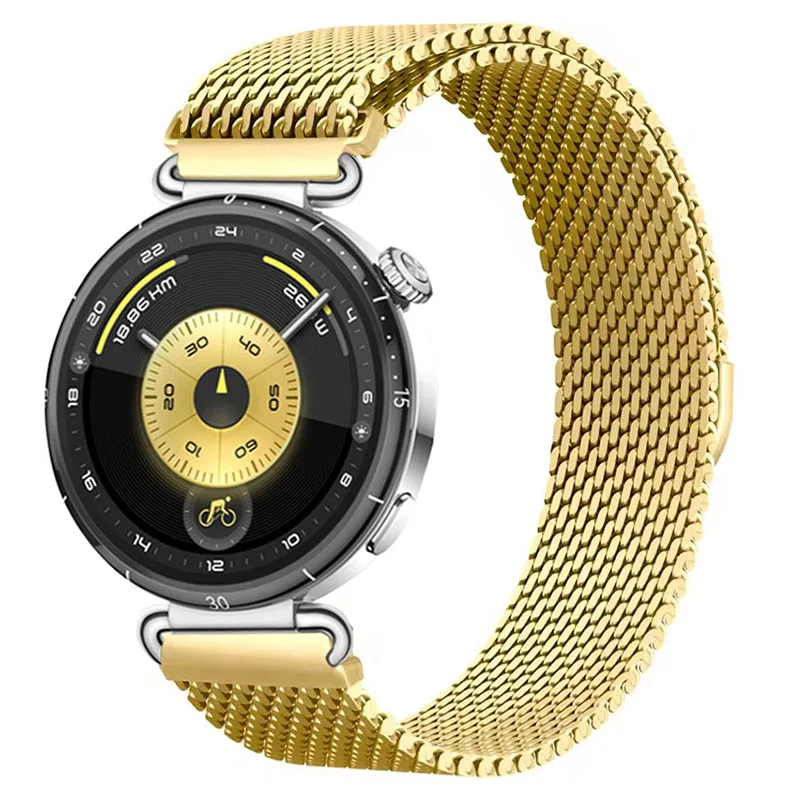 18mm Milanese Magnetic Steel Mesh Metal Watch Strap Bracelet, Silver