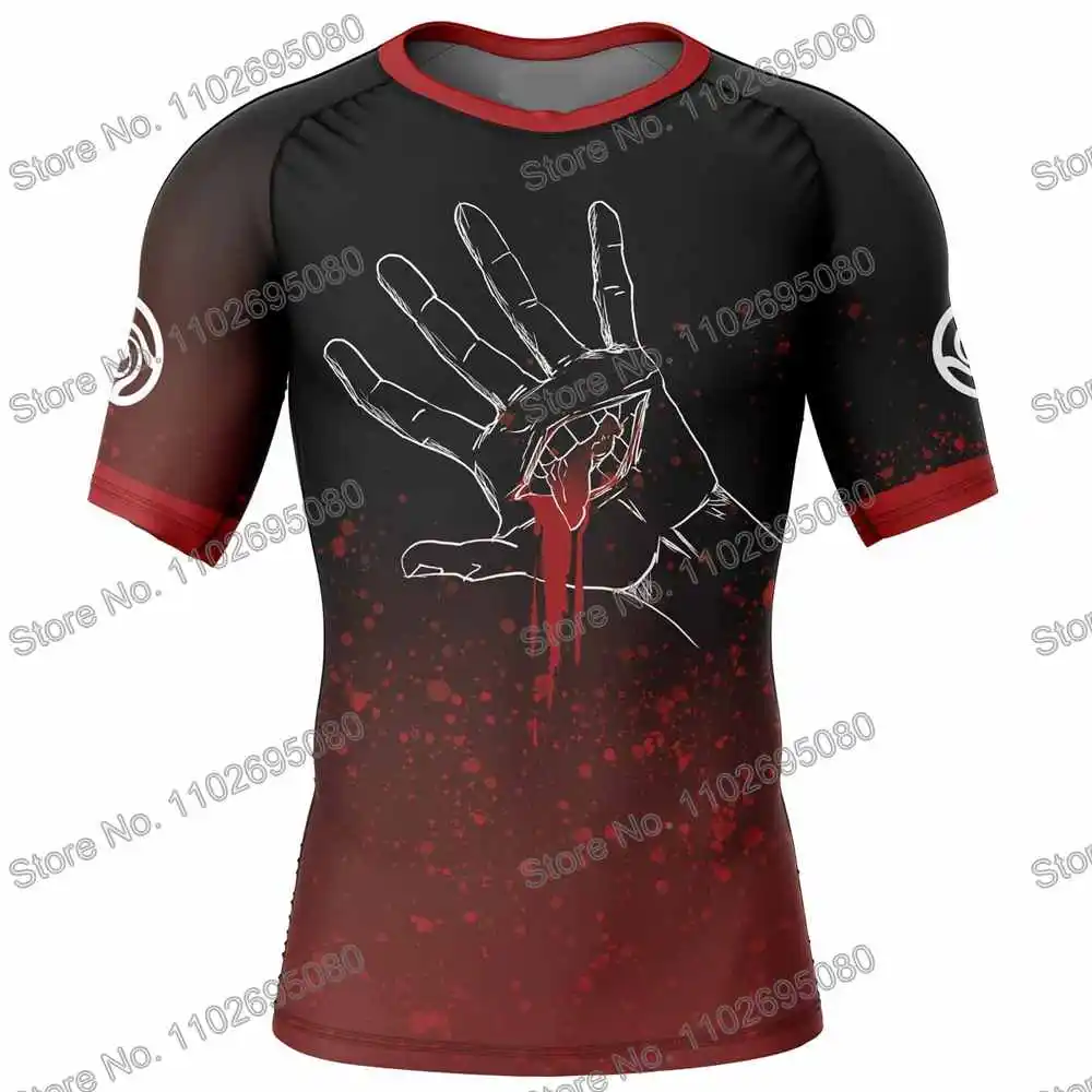 Jujutsu Kaisen Anime Surf Clothing BJJ MMA Men Rash Guard Short Sleeve Diving T-Shirt Tight Swimwear Summer Beach Floatsuit GYM