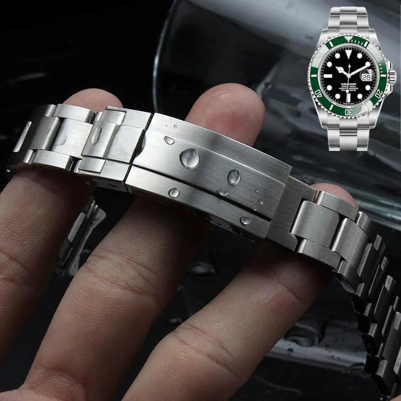 Watch Band For Rolex SUBMARINER DAYTONA Solid Stainless Steel Arc