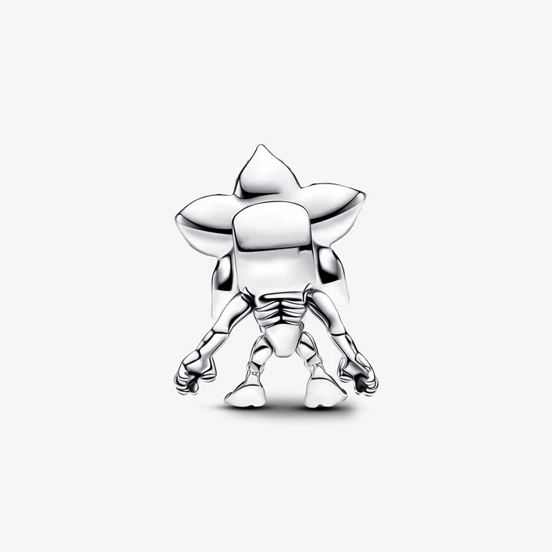 Multiple angles of the heart and magic flower monster pendant on jewelry display