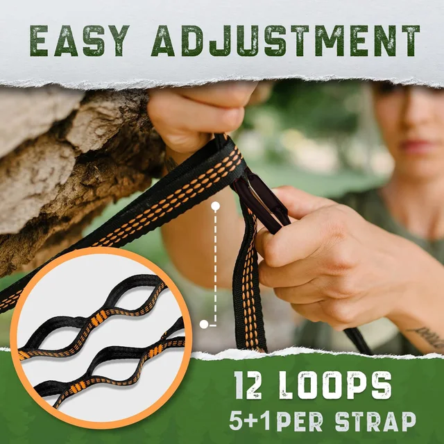 Shortened Product Name: Portable Nylon Camping Hammocks with Straps 3