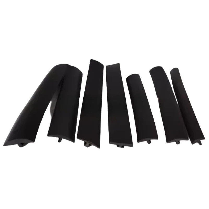 Gap Cover EPDM Rubber T Strip Glass Metal Wood Edge Encloser Shield Car Cable Solar Photovoltaic Panels Seals Black