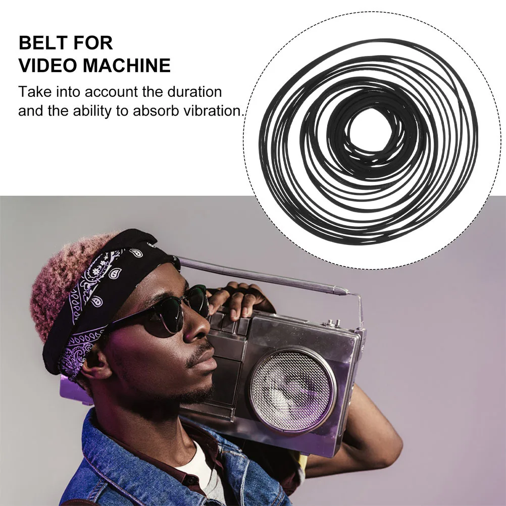 90pcs Recorder Rubber 1Mm Cassette Player Replacement Square Flat Drive Belts For Cd Dvd Devices Cassette Recorder Repair