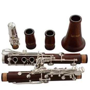 Wholesale Rosewood Clarinet B Flat Silver Clarinet Silver Professional Clarinet Musical Instrument