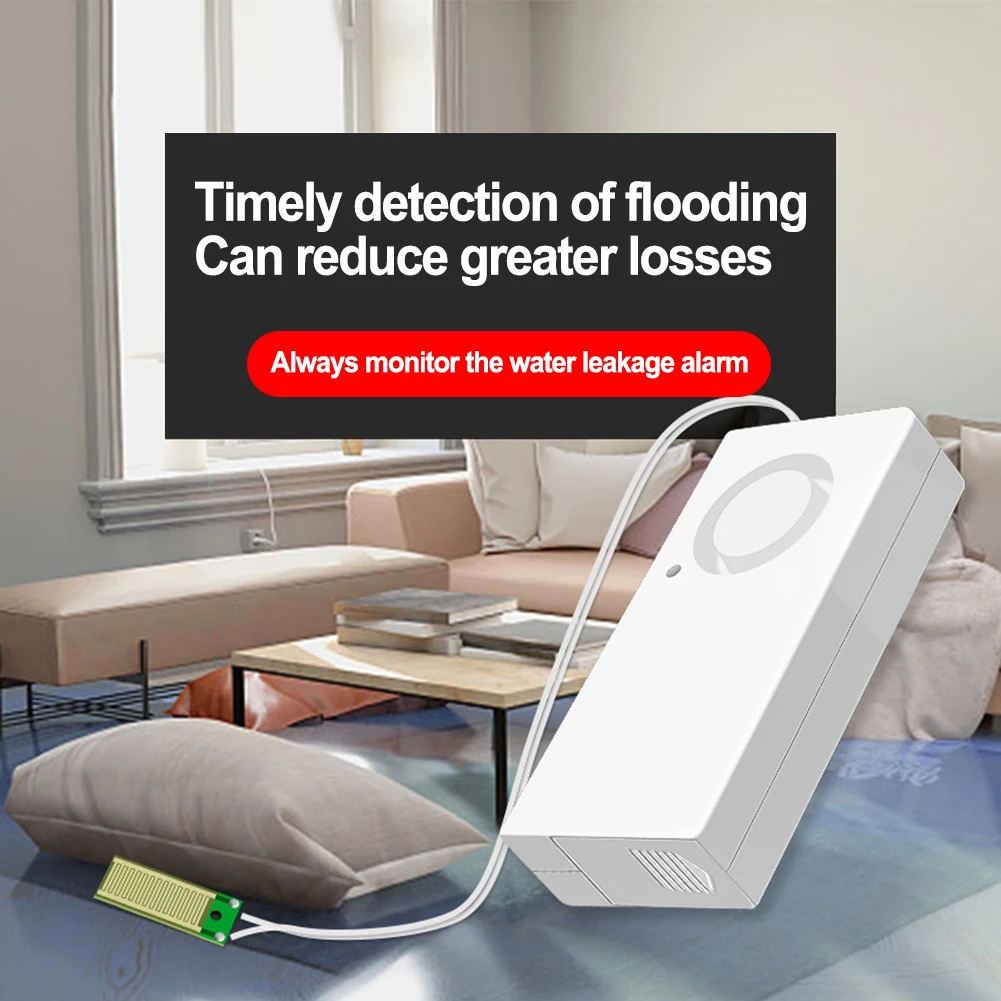 

1pc Home Alarm Water Leakage Alarm Water Sensor Home Improvement Home Security Tuya WIFI Water Leak Detection Tools