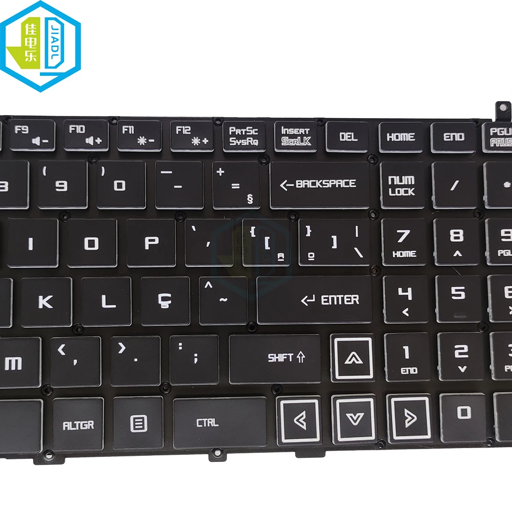 Teclado Retroiluminado Rgb para Laptop Luz Retroiluminada Inglês Latim Brasil Brasil Makbenben Makita P748 - Imagem 4