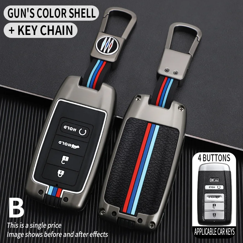 Custodia per chiave a distanza intelligente per auto in lega di zinco per ACURA RLX RDX MDX ILX TLX 2016 accessori per auto - S590e637e732a4345b994dc165ea9c7ceY