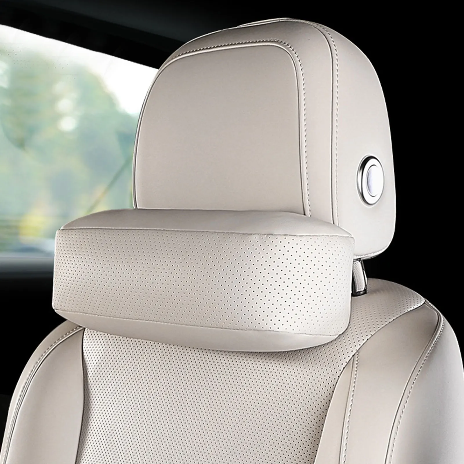 Cuscino Ergonomico Per Il Collo Dell'auto - Memory Foam Con Federa Rimovibile - Supporto Per Poggiatesta Per Alleviare Il Dolore Cervicale