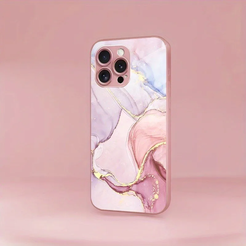 Creative Marble Pattern Tempered Glass Phone Case